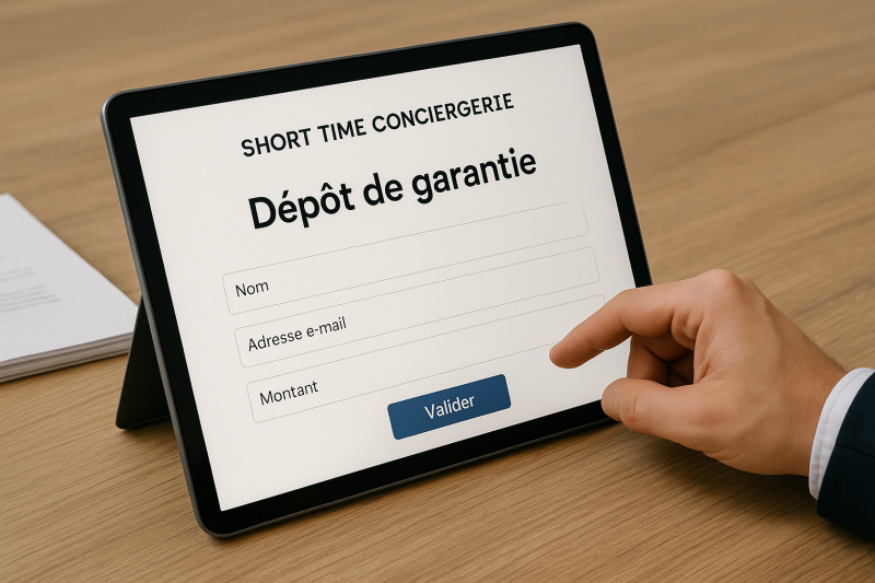 Prise de dépôt de garantie 