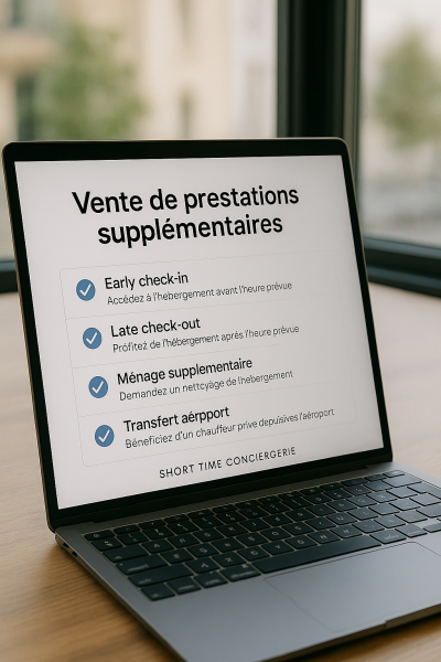 Vente de prestations supplémentaires