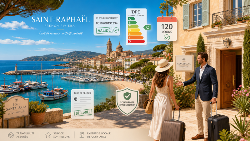Location saisonnière à Boulouris, Saint-Raphaël – gestion conforme et clé en main avec Short Time Conciergerie